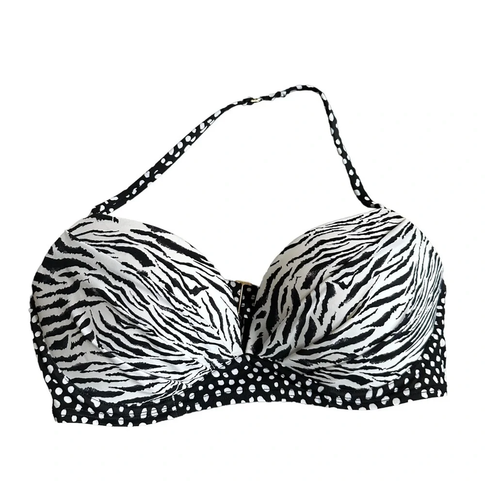 Victoria's Secrete 2pc Swimsuit‎ Bikini Top & Black Skirt Swim Bottom - Picture 11 of 15